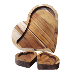 Tábua para churrasco - Coração